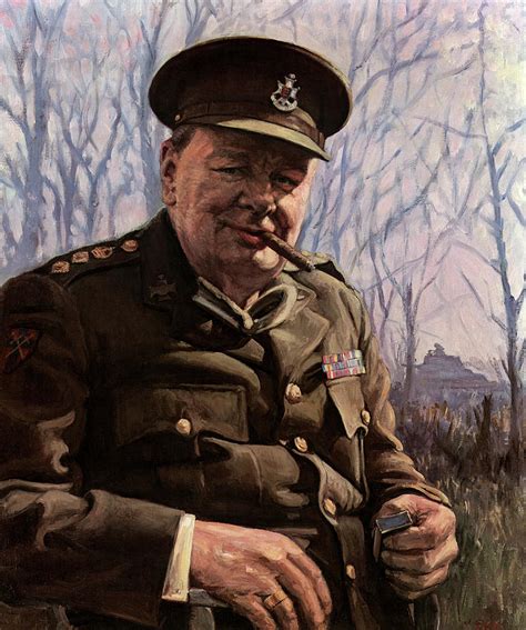 Prime Minister Winston Churchill Painting By English School Pixels