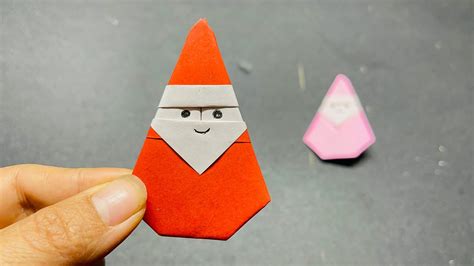 How To Make An Easy Origami Santa Claus Christmas Origami Santa Claus