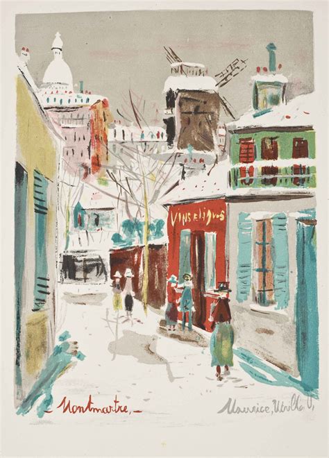 Montmartre Maurice Utrillo Male Artist The 5th Of November French