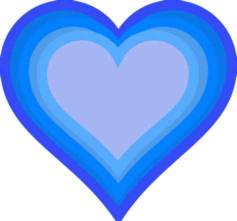 Hjerte Blå Elsker Gratis Vektor Grafik På Pixabay