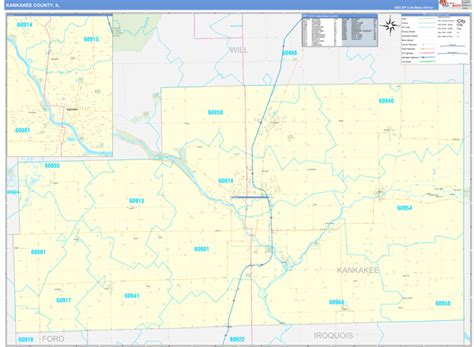 Maps Of Kankakee County Illinois