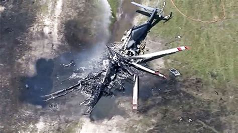 Three Dead After Helicopter Crashes Bursts Into Flames In Us 7news 7news Australia Scoopnest