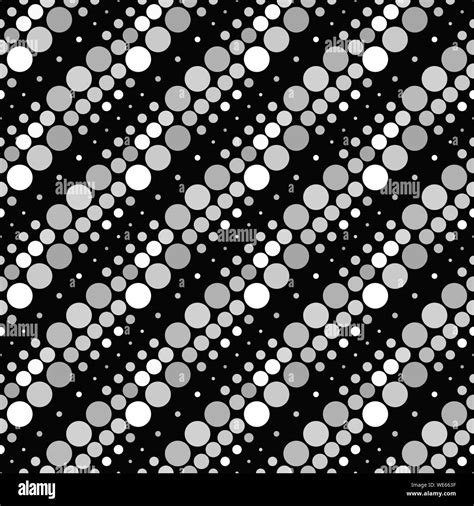 Black And White Geometrical Seamless Dot Pattern Background Abstract
