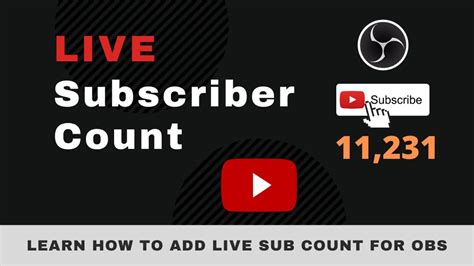 How To Make A Live Subscriber Count On Youtube Add Youtube Analytics Live Subscriber Count For