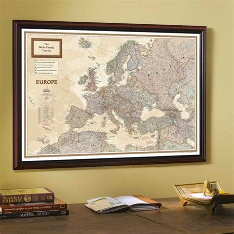 1915 Europe Map With Africa And Asia National Geographic Store
