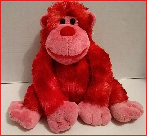 Red Gorilla Monkey Walmart Plush Stuffed Animal Toy Ape Tie Dyed 14 In
