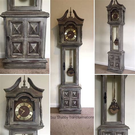 Up Cycledrepurposed Grandfather Clock Transformation This Clock Is So