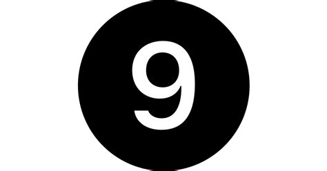 9 Circle Fill Free Vector Icon Iconbolt