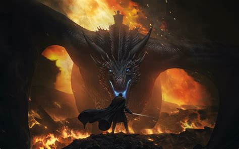 Hd Jon Snow Vs Night King Dragon 3840×2400 Dragon Game Of Thrones