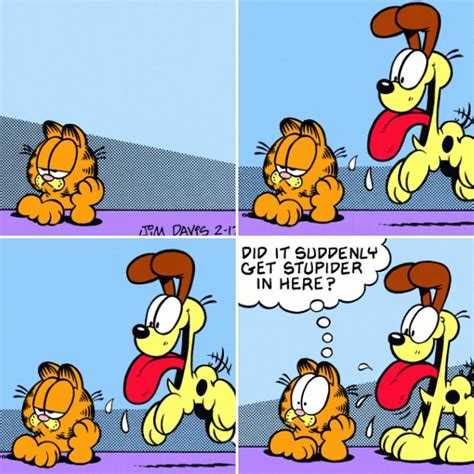 “odie garfield lovable lazy orange kitty cat odie dummy justgotstupid hilarious