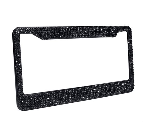 Bling License Plate Frames 1 Pack Luxury Pure Handcrafted