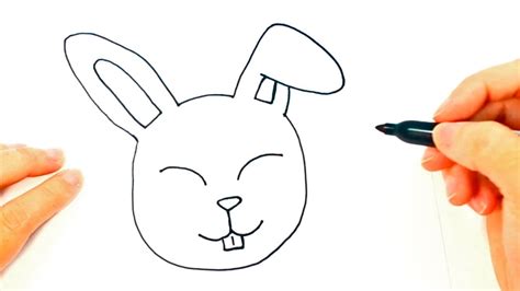 How To Draw A Rabbit Rabbit Head Easy Draw Tutorial