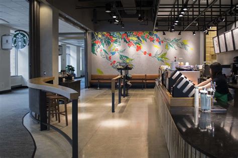 Custom Interior Mural For A Starbucks Store For Targets Minneapolis