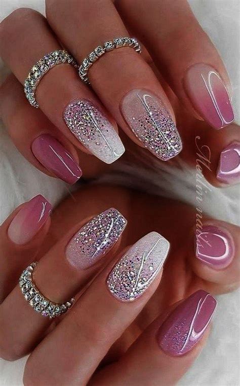 fancy acrylic nail art deluxe nails sparkly nails bride nails
