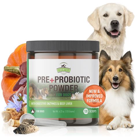 Buy Strawfield Pets Pre Probiotic Powder For Dogs With Digestive