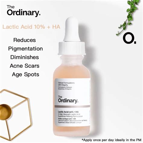 The Ordinary Lactic Acid Lactic Acid 10 Pigmentation Diminishes Acne