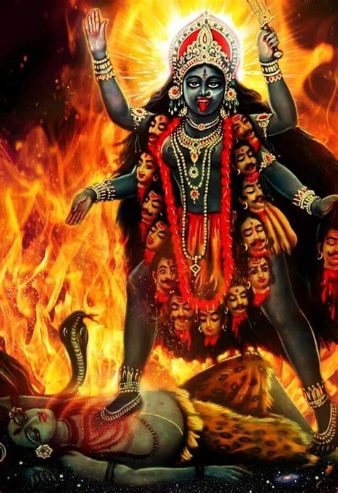 Maa Kali Maa Indian Goddess Kali Durga Goddess Indian Gods Backpiece