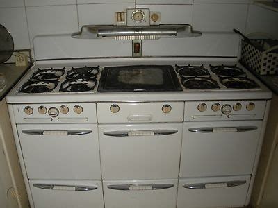 Stove balloon gas flame fire heat sky. Vintage 8-Burner Gas Stove Roper Town & Country 60" 40's ...