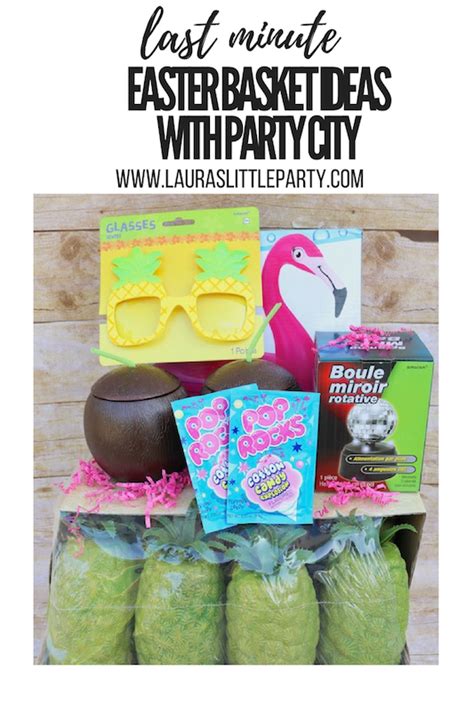 Last Minute Easter Basket Ideas With Party City Lauras Little Party