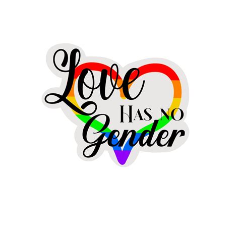 Love Has No Gender Sticker Etsy