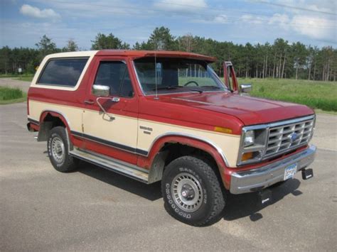1986 Ford Bronco Xlt Classic Cars For Sale