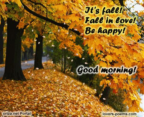 S Love Messages Its Autumn Good Morning Fall In Love