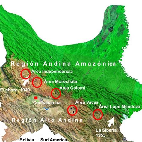 Mapa Geográfico Del Departamento De Cochabamba Y Ubicación Geográfica