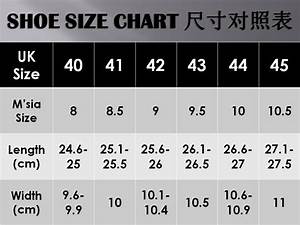 Spiral Shoes Shoe Size Guide