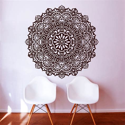 Yoga Sticke Pattern Lotus Decal Posters Vinyl Wall Decals Pegatina