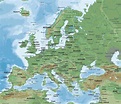 Vector Map of Europe Continent Physical | One Stop Map