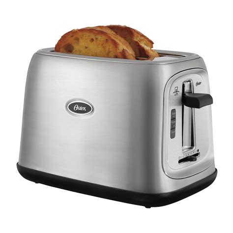 Oster 2 Slice Toaster Brushed Stainless Steel On