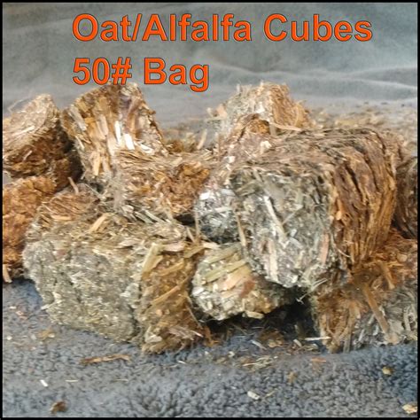 Hay Cubes Oat Alfalfa 50 Pound Bag