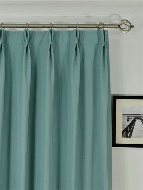 Moonbay Plain Double Pinch Pleat Cotton Curtains