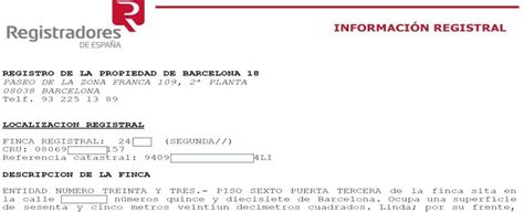 ¿cómo Solicitar La Nota Simple De Una Finca Al Registro De La Propiedad