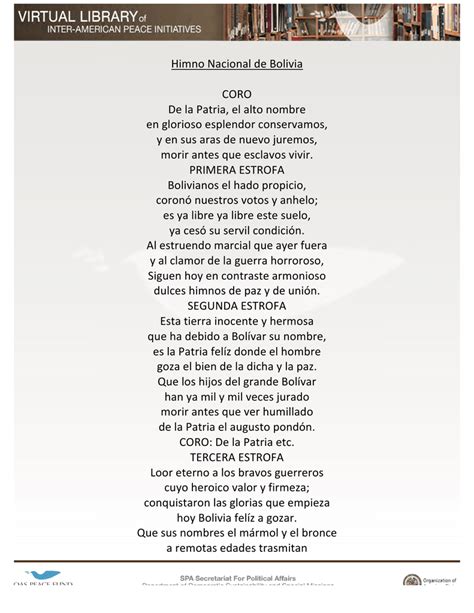 Himno Nacional De Bolivia Coro De La Patria El Alto Nombre En