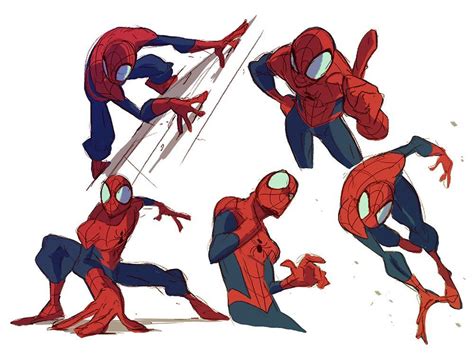 Резултат с изображение за Spider Verse Storyboard Spiderman Poses