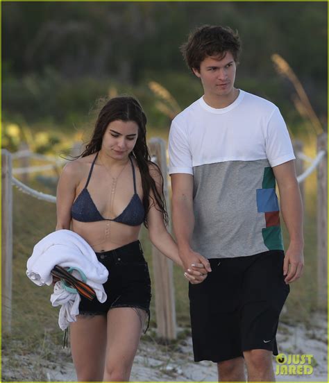 Ansel Elgort Goes Shirtless For A Workout At The Beach Photo 3835429