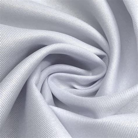 Twill Woven Fabric Drapery Soft 60 Inches By The Yard White