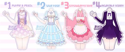 Closed Outfit Adoptable1 By Black On Deviantart Dress Drawing Drawing