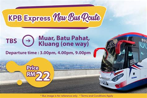 Bus stop batu pahat mall ; TBS to Muar, Batu Pahat and Kluang by KPB Express