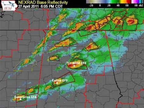 Last update 20 hours ago. April 27 2011 Alabama Tornadoes - Radar and Tornado ...