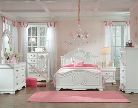 Standard Furniture Jessica White Twin Panel Bed Girls Bedroom
