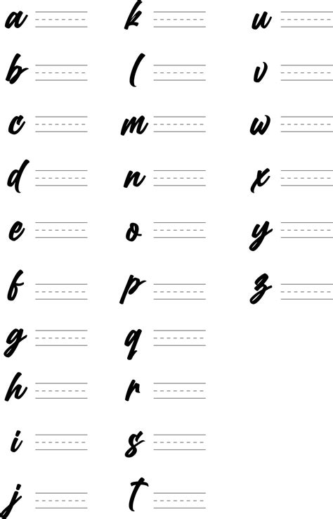 Modern Calligraphy Practice Sheets 7 Free Pdf Printables Printablee