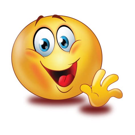 Greet Smile Wave Hand Emoji