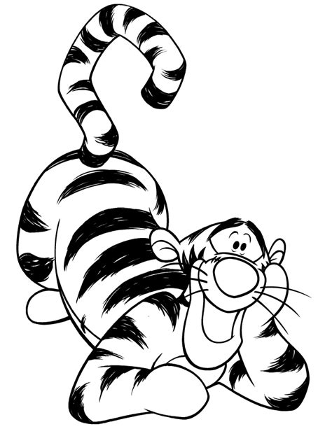 Disney Coloring Pages Of Tigger