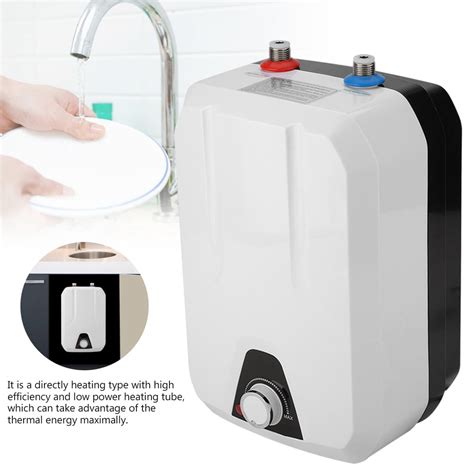 Ebtools Electric Water Heater8 L Mini Electric Water Heater Tankless Shower Hot Water System