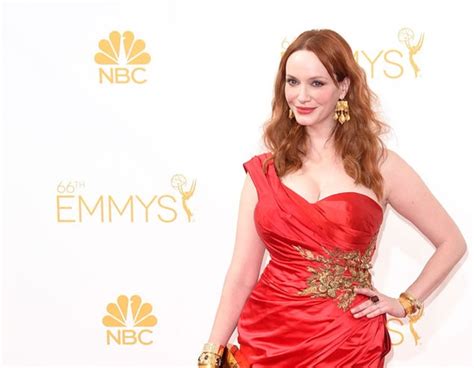 Christina Hendricks From 2014 Emmys Red Carpet Arrivals E News