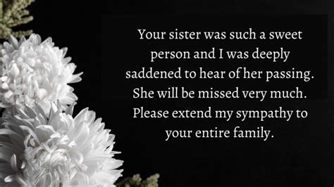 25 Condolence Messages For Loss Of Sister Sympathy Quotes To Share