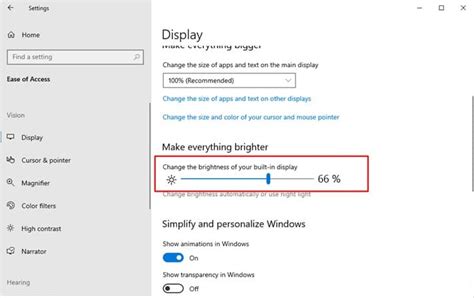 How To Turn Down Brightness On Windows 10 Pro