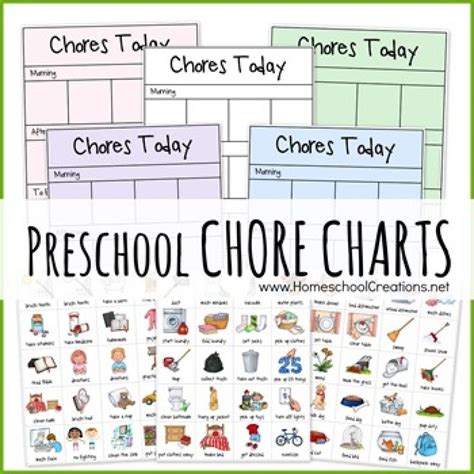 Preschool Chore Charts Cleaningorganizing Chore Chart Kids